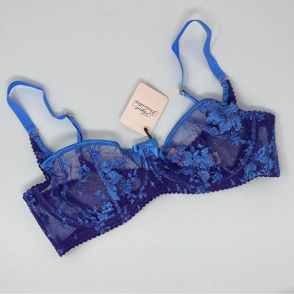 Agent Provocateur Gwenith Blue Bra NWT - Picture 1 of 14
